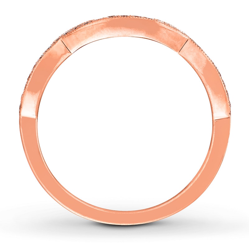 Main Image 9 of Neil Lane Wedding Band 1/8 ct tw Diamonds 14K Rose Gold