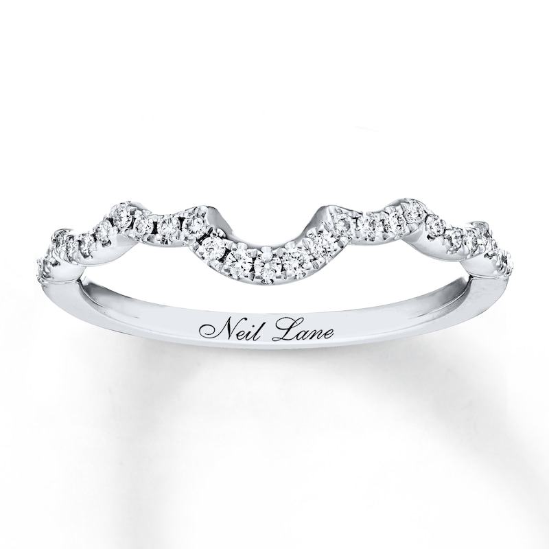 Main Image 1 of Neil Lane Wedding Band 1/6 ct tw Diamonds 14K White Gold