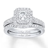 Neil Lane Bridal Set 1-1/8 ct tw Diamonds 14K White Gold