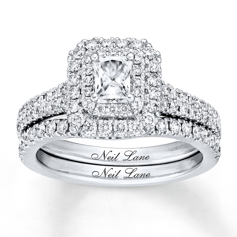 Neil Lane Bridal Set 1-1/8 ct tw Diamonds 14K White Gold