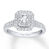 Thumbnail Image 4 of Neil Lane Radiant-cut Diamond Engagement Ring 7/8 ct tw 14K White Gold