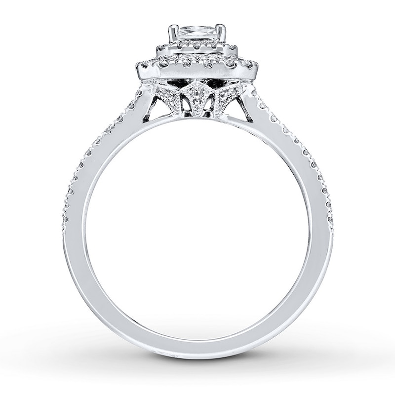Main Image 5 of Neil Lane Radiant-cut Diamond Engagement Ring 7/8 ct tw 14K White Gold