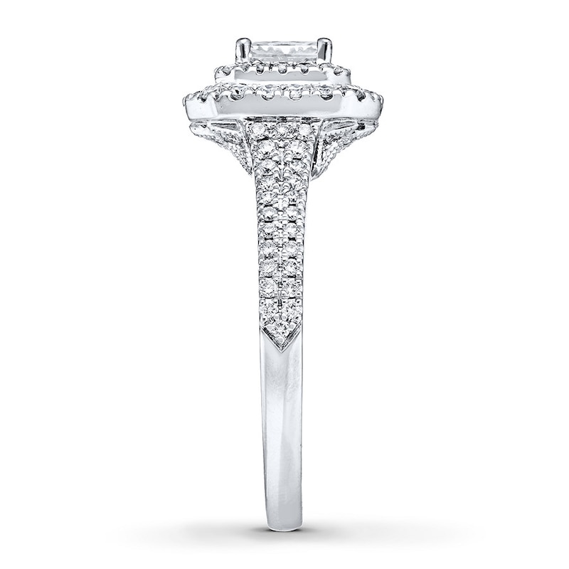 Main Image 6 of Neil Lane Radiant-cut Diamond Engagement Ring 7/8 ct tw 14K White Gold