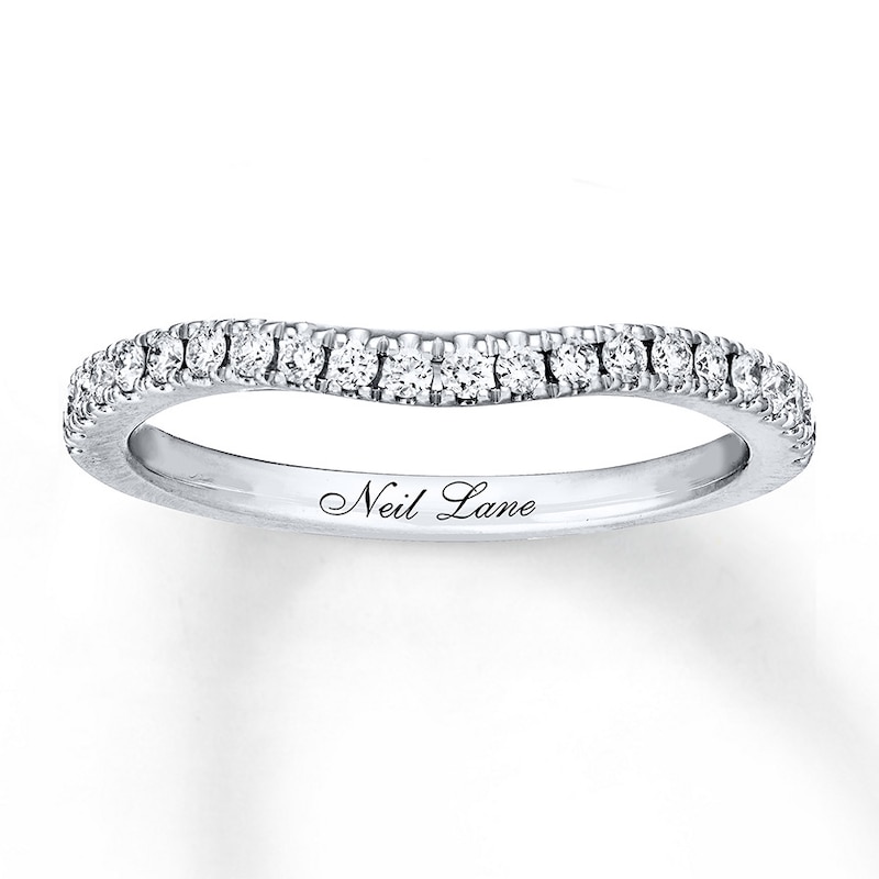 Main Image 7 of Neil Lane Wedding Band 1/4 ct tw Diamonds 14K White Gold