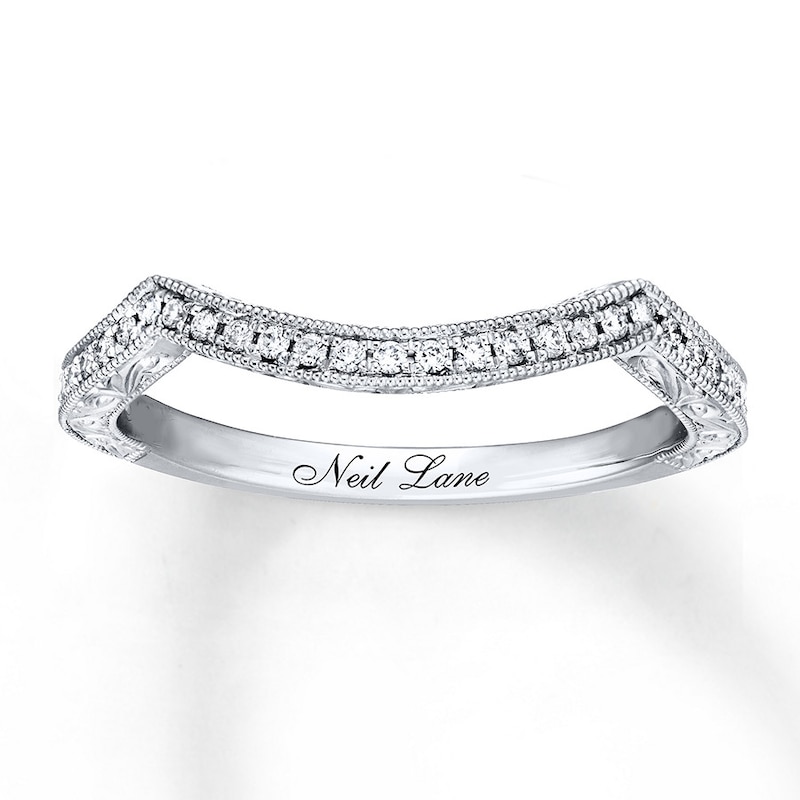 Main Image 8 of Neil Lane Diamond Wedding Band 1/8 ct tw 14K White Gold