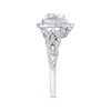 Neil Lane Bridal Ring 7/8 ct tw Pear-Shaped Diamonds 14K White Gold