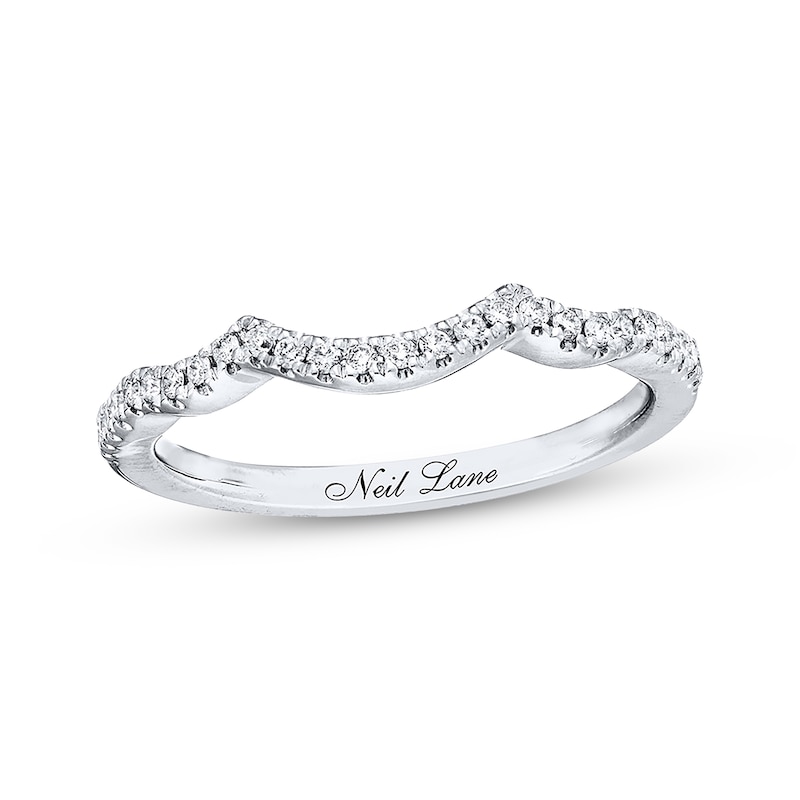 Main Image 9 of Neil Lane Bridal Wedding Band 1/6 ct tw Diamonds 14K White Gold
