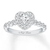 Thumbnail Image 0 of Neil Lane Diamond Engagement Ring 3/4 ct tw Heart & Round-cut 14K White Gold