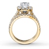 Thumbnail Image 2 of Neil Lane Bridal Set 2-1/2 ct tw Diamonds Cushion & Round-cut 14K Yellow Gold