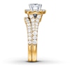 Thumbnail Image 3 of Neil Lane Bridal Set 2-1/2 ct tw Diamonds Cushion & Round-cut 14K Yellow Gold