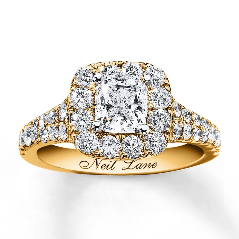 Main Image 1 of Neil Lane Engagement Ring 2-1/6 ct tw Diamonds 14K Yellow Gold