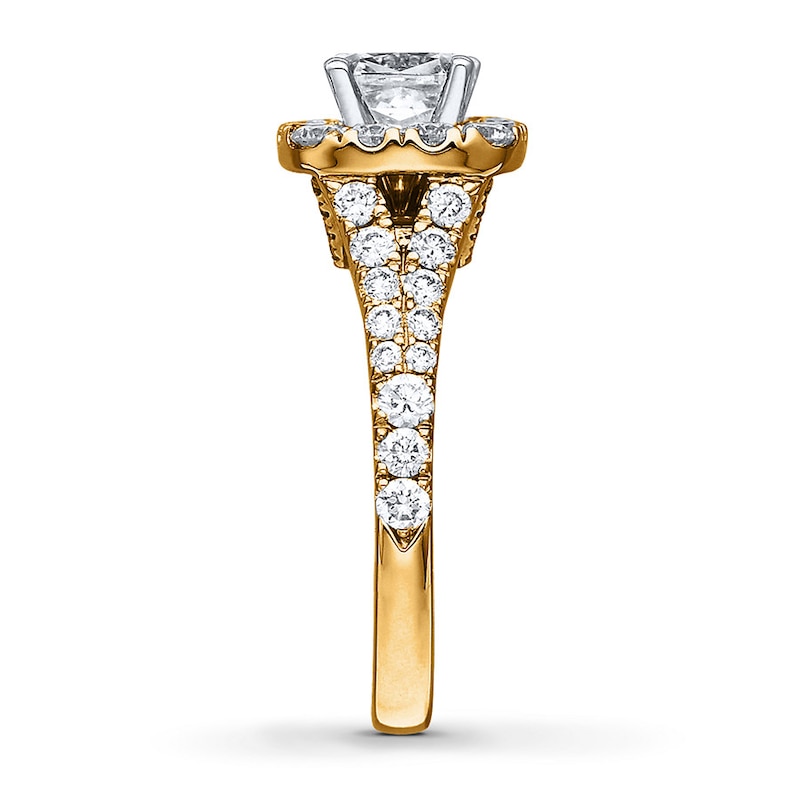 Main Image 3 of Neil Lane Engagement Ring 2-1/6 ct tw Diamonds 14K Yellow Gold