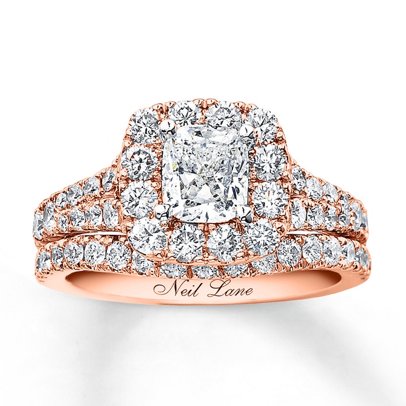 Neil Lane Bridal Set 2-1/2 ct tw Diamonds 14K Rose Gold