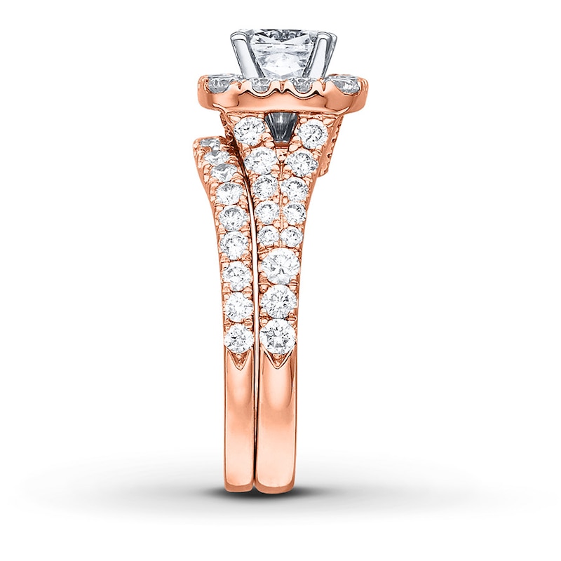 Main Image 3 of Neil Lane Bridal Set 2-1/2 ct tw Diamonds 14K Rose Gold