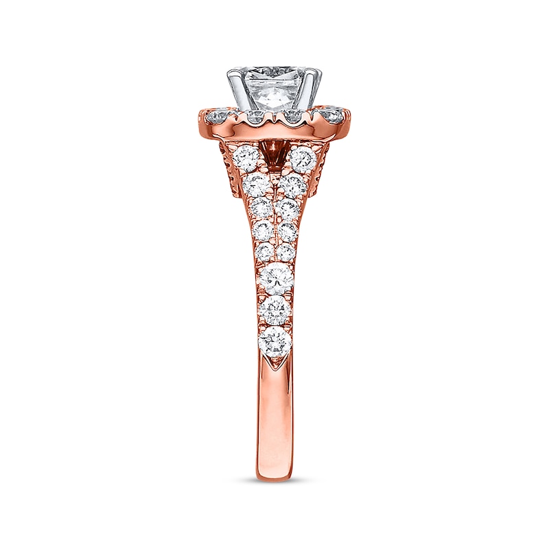 Neil Lane Engagement Ring 2-1/6 ct tw Diamonds 14K Rose Gold
