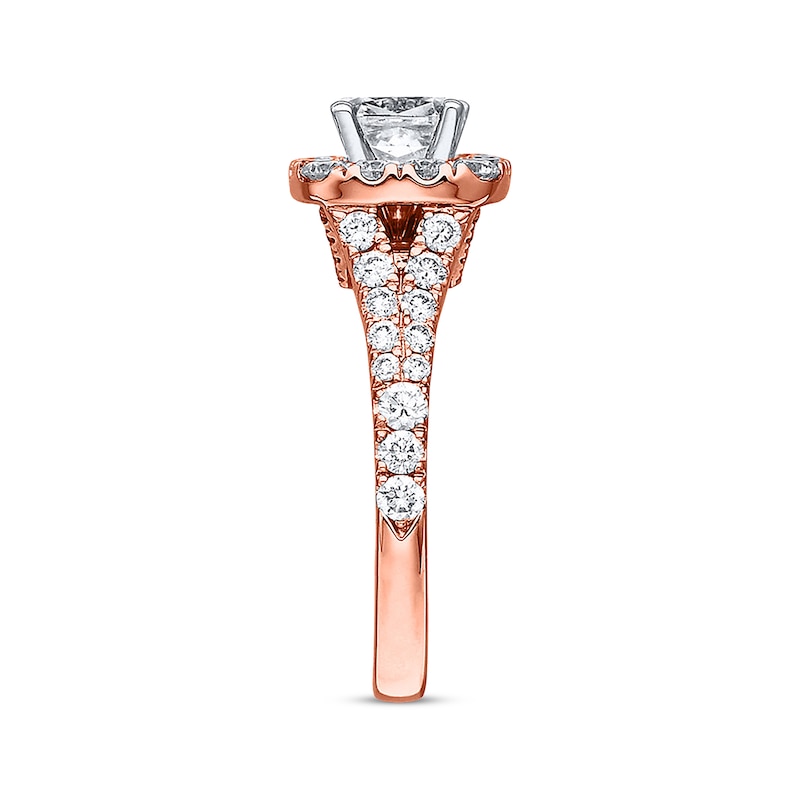 Main Image 2 of Neil Lane Engagement Ring 2-1/6 ct tw Diamonds 14K Rose Gold