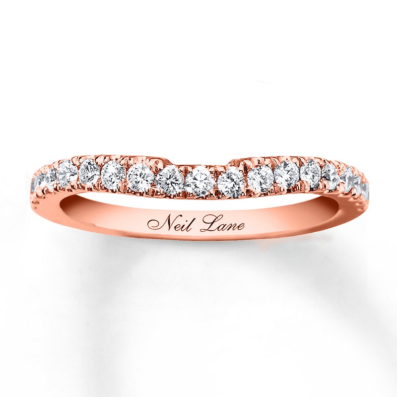 Main Image 7 of Neil Lane Wedding Band 3/8 ct tw Diamonds 14K Rose Gold