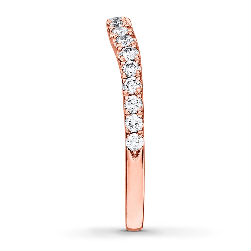 Main Image 9 of Neil Lane Wedding Band 3/8 ct tw Diamonds 14K Rose Gold