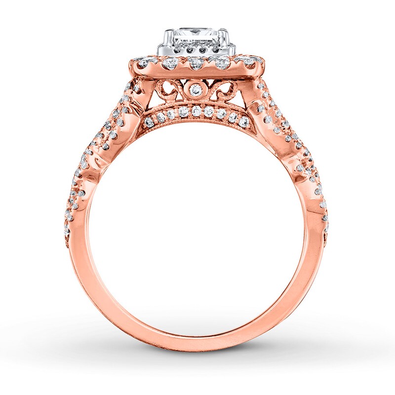 Neil Lane Diamond Engagement Ring 1-1/8 ct tw 14K Two-Tone Gold