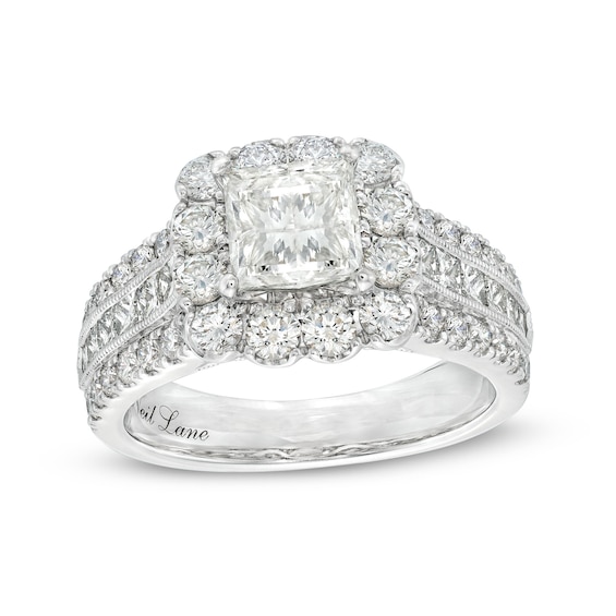 Kay Neil Lane Princess-cut Diamond Engagement Ring 3 ct tw 14K White Gold