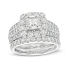 Thumbnail Image 3 of Neil Lane Princess-cut Diamond Engagement Ring 3 ct tw 14K White Gold