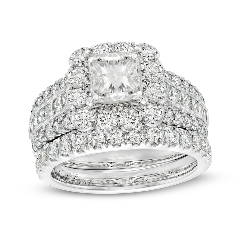Neil Lane Princess-cut Diamond Engagement Ring 3 ct tw 14K White Gold