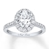 Thumbnail Image 1 of Neil Lane Oval-Shaped Diamond Engagement Ring 2-1/8 ct tw 14K White Gold