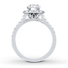 Neil Lane Oval-Shaped Diamond Engagement Ring 2-1/8 ct tw 14K White Gold
