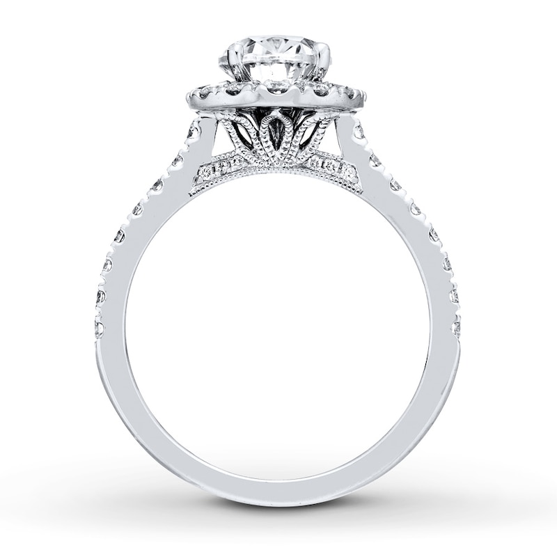 Main Image 2 of Neil Lane Oval-Shaped Diamond Engagement Ring 2-1/8 ct tw 14K White Gold