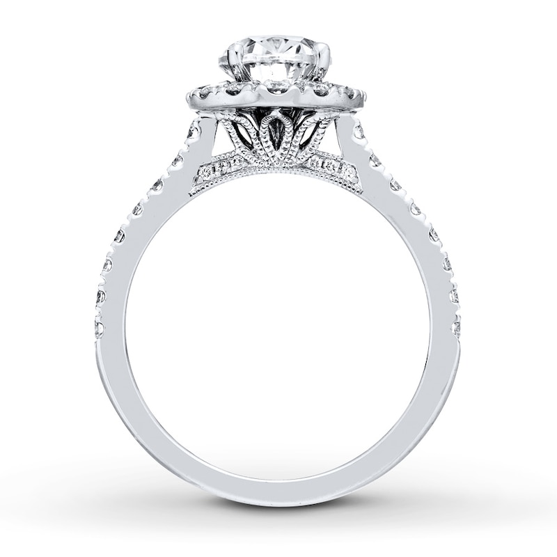 Neil Lane Oval-Shaped Diamond Engagement Ring 2-1/8 ct tw 14K White Gold