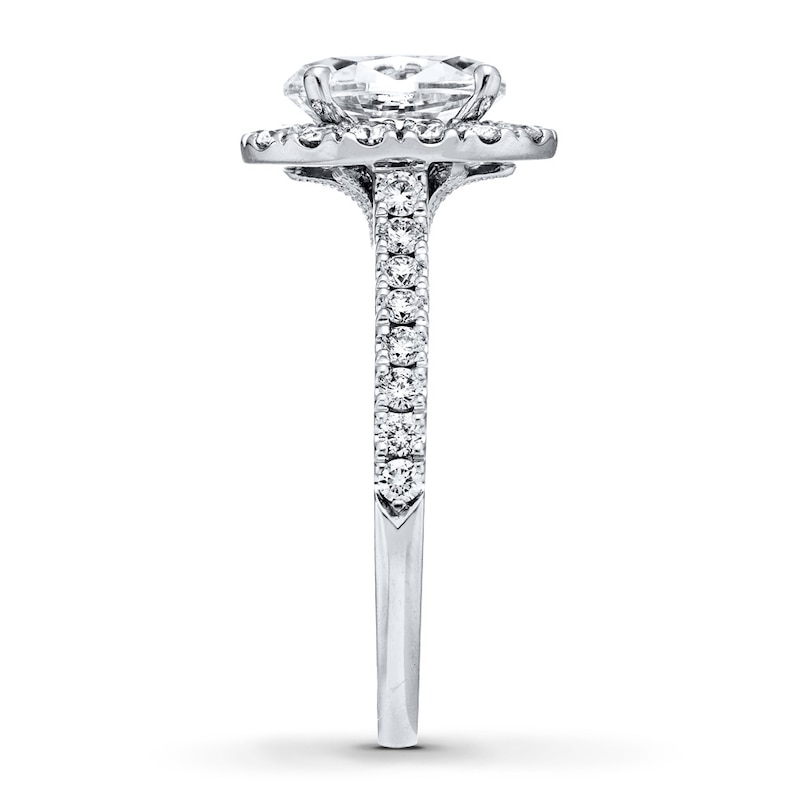 Main Image 3 of Neil Lane Oval-Shaped Diamond Engagement Ring 2-1/8 ct tw 14K White Gold