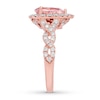 Thumbnail Image 6 of Neil Lane Morganite Engagement Ring 3/4 ct tw Pear & Round-cut 14K Rose Gold