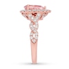 Thumbnail Image 2 of Neil Lane Morganite Engagement Ring 3/4 ct tw Pear & Round-cut 14K Rose Gold