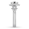 Thumbnail Image 3 of Now + Forever Black & White Diamond Engagement Ring 1 carat tw 10K White Gold