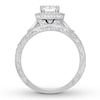Thumbnail Image 2 of Neil Lane Diamond Bridal Set 2 ct tw Cushion, Baguette & Round-cut 14K White Gold