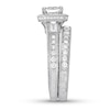 Thumbnail Image 3 of Neil Lane Diamond Bridal Set 2 ct tw Cushion, Baguette & Round-cut 14K White Gold