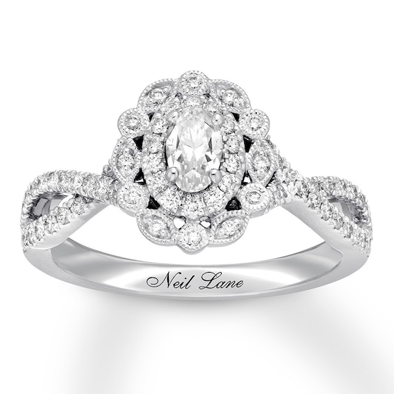 Neil Lane Diamond Engagement Ring 5 8 Ct Tw 14k White Gold Kay