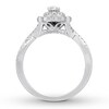 Neil Lane Oval-Shaped Diamond Engagement Ring 5/8 ct tw 14K White Gold