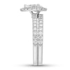 Thumbnail Image 3 of Neil Lane Diamond Bridal Set 1-5/8 ct tw Pear & Round-cut 14K White Gold