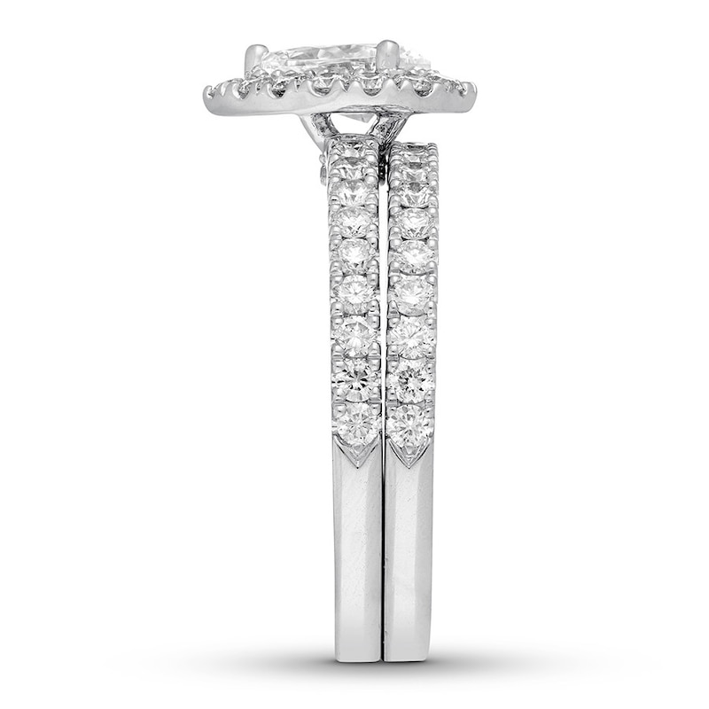 Main Image 3 of Neil Lane Diamond Bridal Set 1-5/8 ct tw Pear & Round-cut 14K White Gold