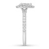 Thumbnail Image 3 of Neil Lane Diamond Engagement Ring 1-1/4 ct tw Pear & Round-cut 14K White Gold
