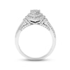 Thumbnail Image 2 of Diamond Engagement Ring 7/8 ct tw Princess & Round-cut 14K White Gold