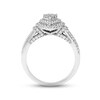 Thumbnail Image 2 of Diamond Engagement Ring 7/8 ct tw Princess & Round-cut 14K White Gold