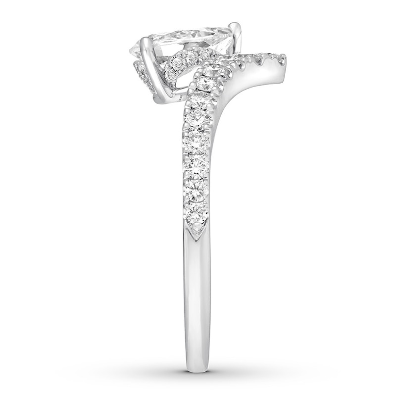 Main Image 3 of Neil Lane Pear-Shaped Diamond Engagement Ring 1-1/8 ct tw 14K White Gold