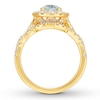 Thumbnail Image 2 of Neil Lane Aquamarine Bridal Set 1 cttw Diamonds 14K Yellow Gold