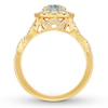 Thumbnail Image 1 of Neil Lane Aquamarine Engagement Ring 3/4 cttw Diamonds 14K Yellow Gold