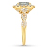 Thumbnail Image 2 of Neil Lane Aquamarine Engagement Ring 3/4 cttw Diamonds 14K Yellow Gold