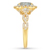 Thumbnail Image 6 of Neil Lane Aquamarine Engagement Ring 3/4 cttw Diamonds 14K Yellow Gold