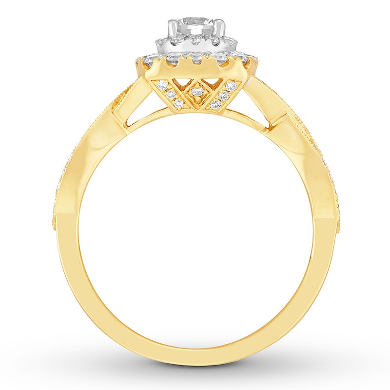 Neil Lane Engagement Ring 7/8 ct tw Diamonds 14K Two-Tone Gold