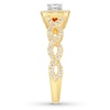 Thumbnail Image 3 of Neil Lane Engagement Ring 5/8 cttw Princess-cut 14K Yellow Gold